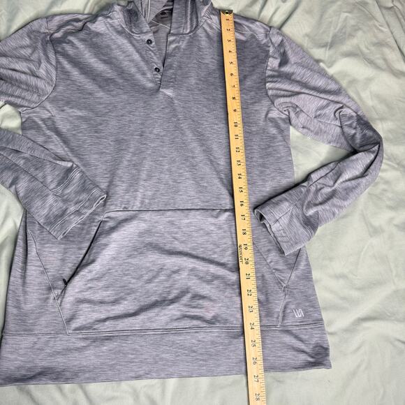 VRST Men's Small Gray Pullover Long Sleeve Hoodie Stretch Training Workout - Picture 8 of 9